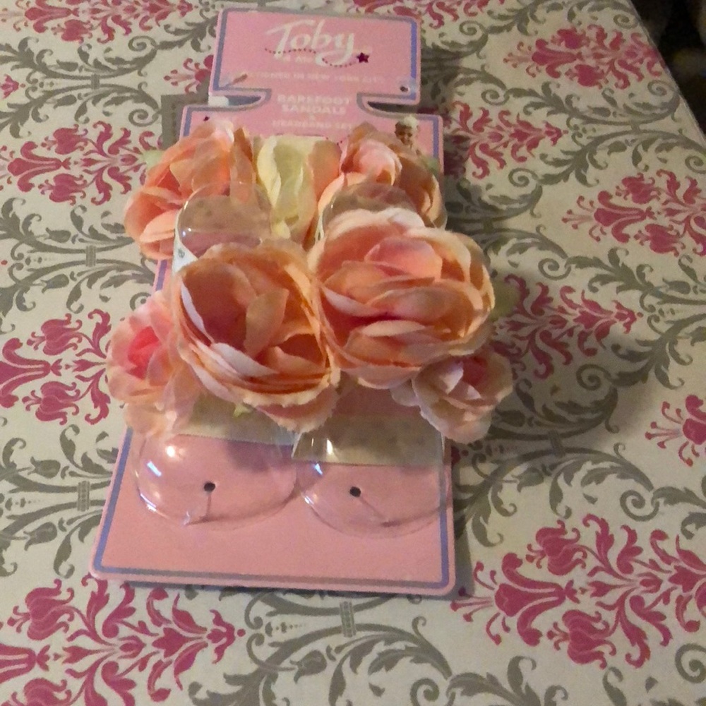 Barefoot sandals & Headband set